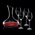 42 Oz. Cimarron Carafe w/ 4 Wine Glasses